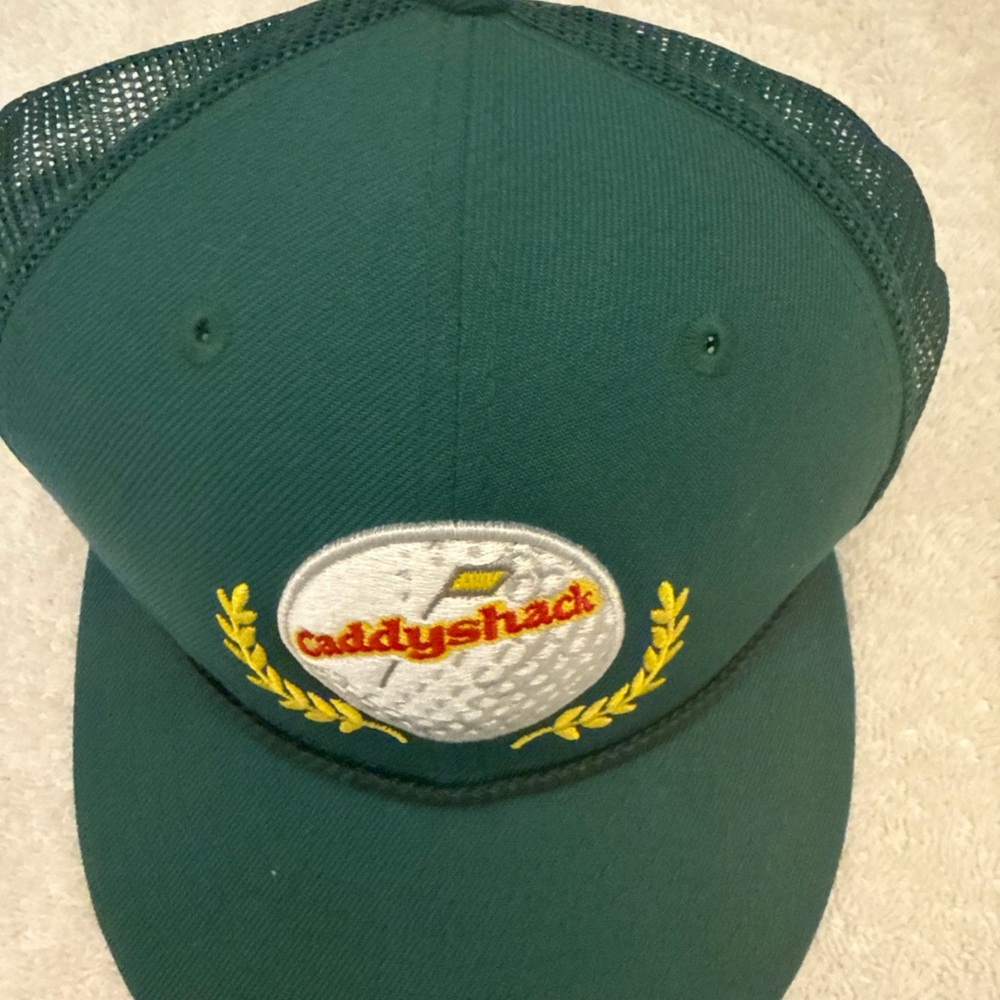 New Era Green Caddyshack Golf Patch Snapback Hat - image 3